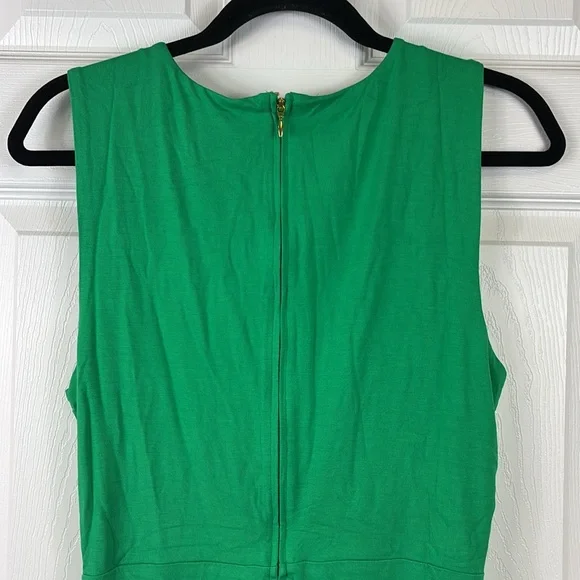 NWT Lilly Pulitzer Odella V neck midi dress Brazilian green sz 12 - Picture 8 of 8